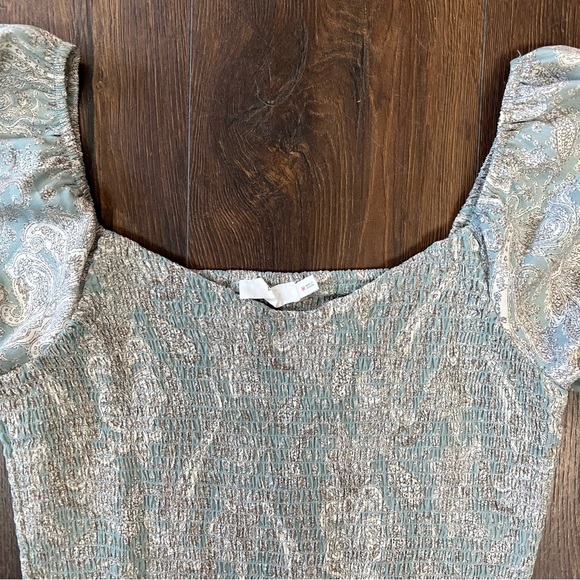 LUSH paisley top SZ MED - Picture 2 of 5